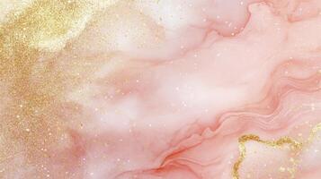 A beautiful pink and gold background with a gold line running through it. The pink and gold colors create a warm and inviting atmosphere, while the gold line adds a touch of elegance photo