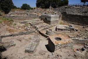 Troy ancient city in Canakkale, Turkiye photo