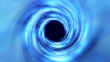 Abstract tunnel in space, energy hole, vortex flow. Black hole in space, glowing portal, circle rotation. Swirling background. Seamless 4k animation loop video
