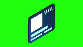 isométrico codificação tela animação. codificação programação tecnologia. programação conceito. tecnologia animação. 4k animado dentro isométrico estilo video