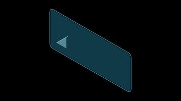 Digital chart with growing business concept. Animation futuristic graph. Digital chart. 4K animated in isometric style. Transparent background with alpha channel video