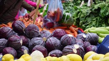 Explore the vibrant and enticing Fresh Produce Display at your Local Farmers Market today video