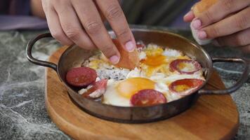 Savory eggs and tender beef create a hearty meal that satisfies hunger and warms the soul video