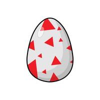 The Illustration of Egg Game Triangle vector