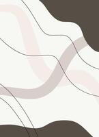 Line Art Abstract Neutrals Background vector