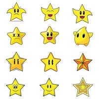 The Illustration of Star Game Set vector
