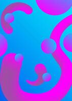 Flowing smooth wave pattern and 3d line on blue color background. Internet network and communication signal technology, fiber optic line. Science and music backdrop. vector