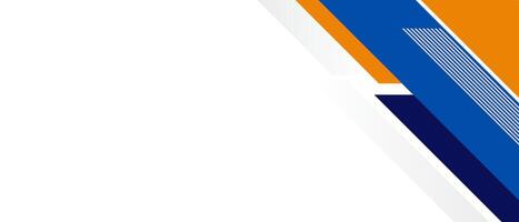 Dynamic abstract background featuring a geometric design with orange and blue diagonal lines. Ideal for modern presentations, digital graphics, and creative projects. vector