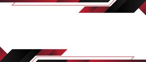 A red and black background with a white frame vector