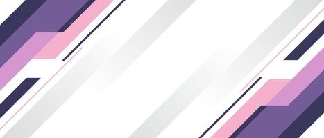 Modern Abstract Geometric Pattern With Diagonal Purple Stripes vector