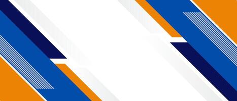 Dynamic abstract background featuring a geometric design with orange and blue diagonal lines. Ideal for modern presentations, digital graphics, and creative projects. vector