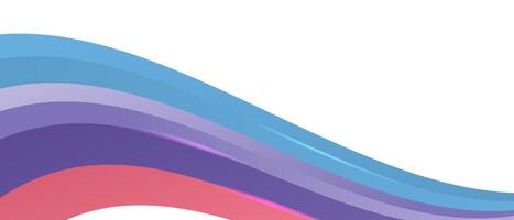 A colorful wave background with a white background vector