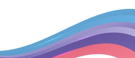 A colorful wave with a white background vector
