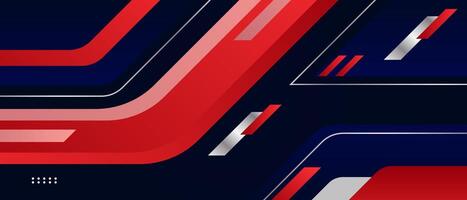 Abstract red and black lines on a dark background vector