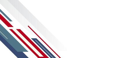 Dynamic Geometric Abstract Background With Red and Blue Stripes vector