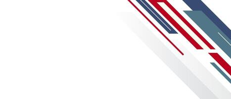 Dynamic Geometric Abstract Background With Red and Blue Stripes vector