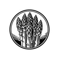 Asparagus Icon The Intersection of Health and Design vector