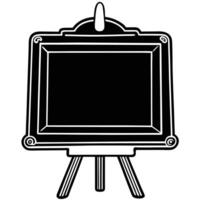 chalkboard silhouette white background. vector