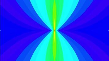 Abstract circular stripes replace color spectrum neon light animation. futuristic rainbow beam color motion. video