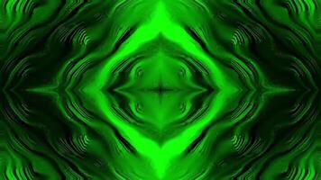 Holographic green light background animation. Abstract wavy liquid mirror smooth motion. video