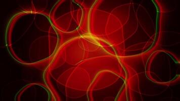 animation artistic circle light liquid soft motion. Abstract dark red shiny neon lines. video
