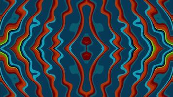 Abstract kaleidoscope ripple color background. animation flowing liquid. video