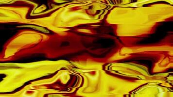 Looped abstract gold liquid background. golden satin silk wavy motion. video