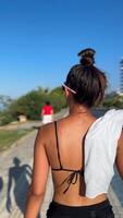 Enjoy a Beautiful and Sunny Beach Walk While Taking in a Breathtaking Scenic View video