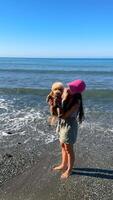 Experience a Joyful Beach Day filled with an adorable Puppy playing in the warm sun video