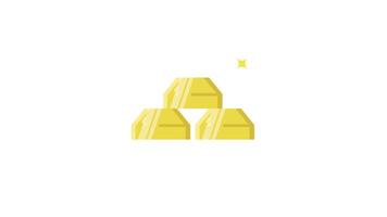 gold bar icon animation , flat icon motion graphic designgold, bar, icon, animation, line icon, , motion, graphic, design, looped, alpha channel, looping, golden, finance, illustration, business, wealth, bank, investment, ingot, money, treasure, video