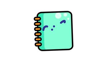 Animated mathematic with book icon video
