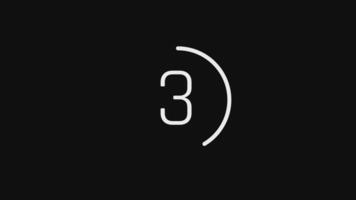 Round circle simple loading countdown 5 seconds. video