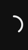 White round circle simple design loading animated on white background. video