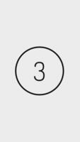 Minimalist countdown showing a 5 second countdown. Black flat circle on white background. video