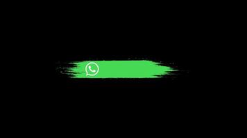 moderno social meios de comunicação mais baixo terços animação espaço acessível para nome do usuário tex em verde tela video