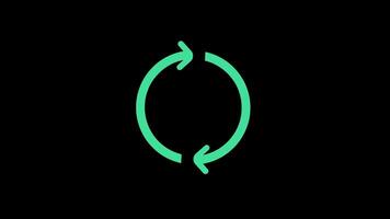 Loading Circle progress bar animation green screen background 4k video