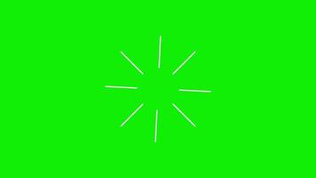 Highlight circle pop up lines burst template elements animation green screen video