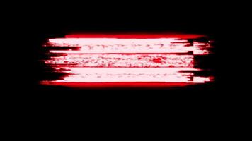 Animation loop text of Memorial Day red glitch text effect video