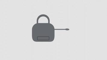 Animated flat design problem solving illustration video