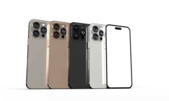 phone mobile pro front back side mock up empty blank display set group technology cyberspace wireless device display smartphone electronic screen cellular tablet photo industry concept screen object png