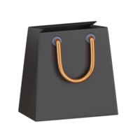 compras com nosso moderno 3d compras bolsas ícone. 3d renderizar. png