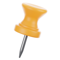 3d rendering office icon concept. 3d render push pen png