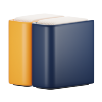 3d rendering office icon concept. 3d render file folder png