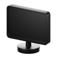 3d rendering office icon concept. 3d render monitor png