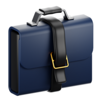 3d rendering office icon concept. 3d render briefcase png