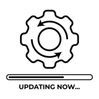 Updating Now Icon, Upgrading Software or System Symbol png