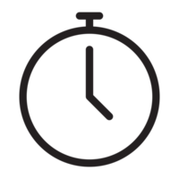 Clock and Time Icon, Analog Dial Clock png