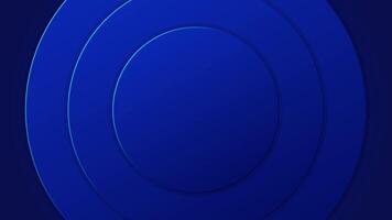 Abstract blue circle background animation, geometric footage suitable as a presentation background, motion design, opening, bumper and explainer animation. video