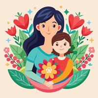 mother s day greeting card. vector