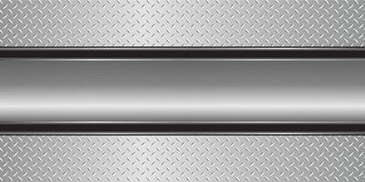 Polished chrome metallic background in silver-gray with a textured diamond plate design. graphic. vector